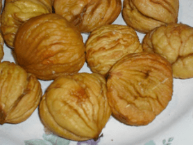 Chestnuts cooked