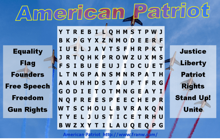 Patriot Word Find FW